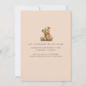 Boho Genderneutraal Baby-Wieg Baby shower Kaart (Achterkant)