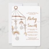 Boho Genderneutraal Kinderdagverblijf Baby shower  Kaart (Voorkant)