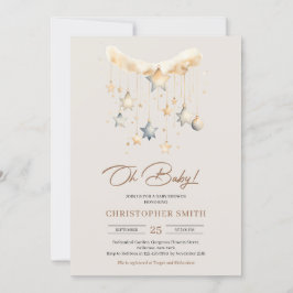 Boho genderneutraal koperen roestige baby speelgoe kaart