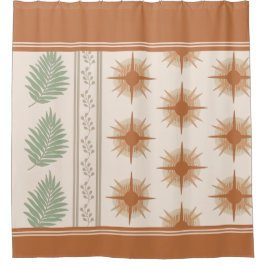 Boho Geo Botanical Shower Curtain Douchegordijn