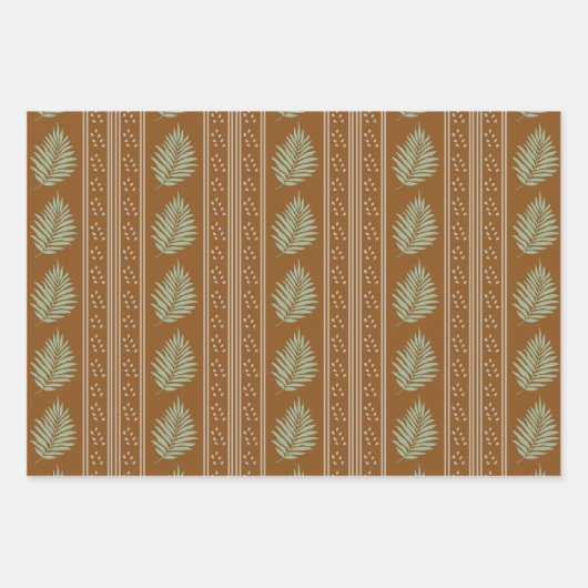 Boho Geo Botanische Gift Wrap Sheets Inpakpapier Vel (Voorkant 3)