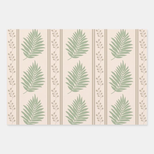 Boho Geo Botanische Gift Wrap Sheets Inpakpapier Vel (Voorkant 2)