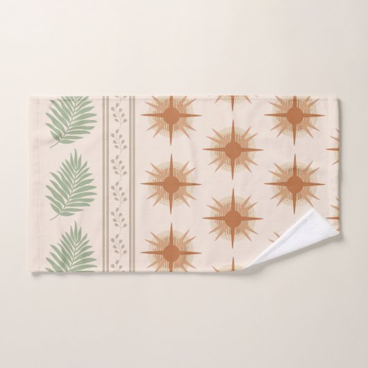Boho Geo Botanische Handdoekset Bad Handdoek (Handdoek)