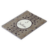 Boho Geometric Arrow Gray Aangepast Notitieboek (Linkerzijde)