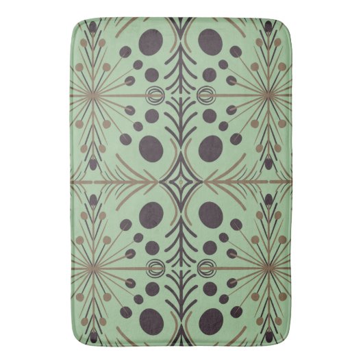 Boho Geometric Arrow Mint Pattern Badmat (Voorkant Verticaal)