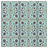 Boho Geometric Arrow Turquoise Pattern Stof (Close Up)