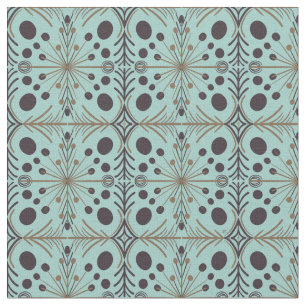 Boho Geometric Arrow Turquoise Pattern Stof