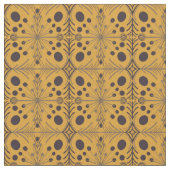 Boho Geometric Arrow Yellow Pattern Stof (Close Up)