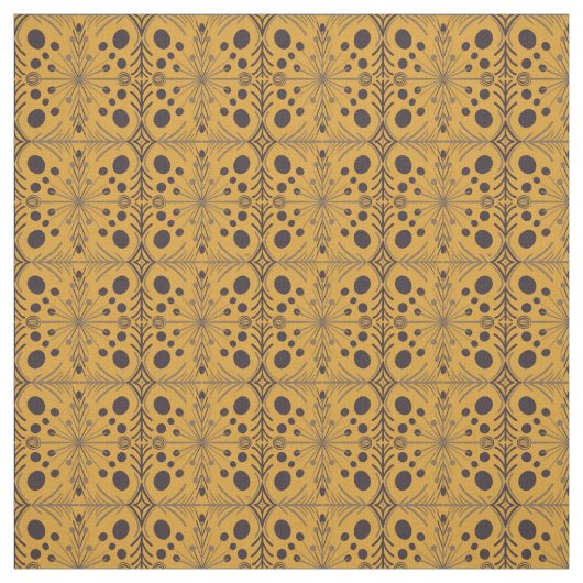 Boho Geometric Arrow Yellow Pattern Stof (Swatch)
