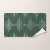 Boho Geometric Bath Towels in Emerald Green Bad Handdoek (Handdoek)