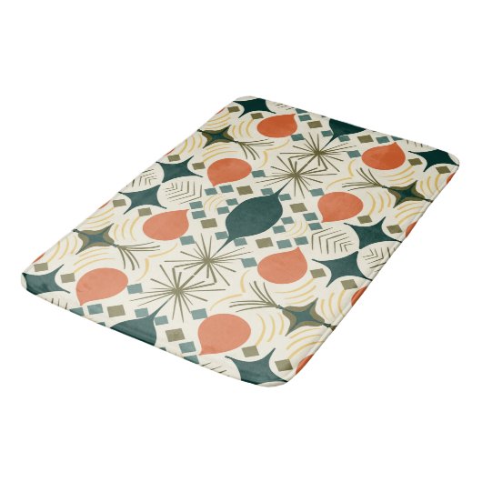 Boho Geometric Colorful Diamond Pattern Badmat (Gekanteld)