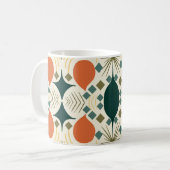 Boho Geometric Colorful Diamond Pattern Koffiemok (Voorkant links)