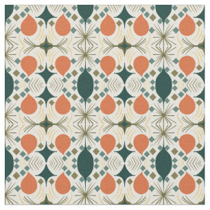 Boho Geometric Colorful Diamond Pattern Stof