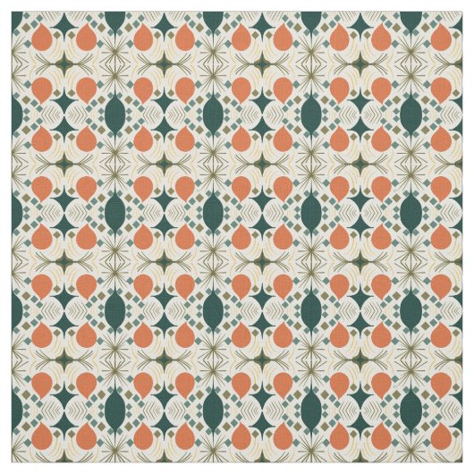 Boho Geometric Colorful Diamond Pattern Stof (Swatch)