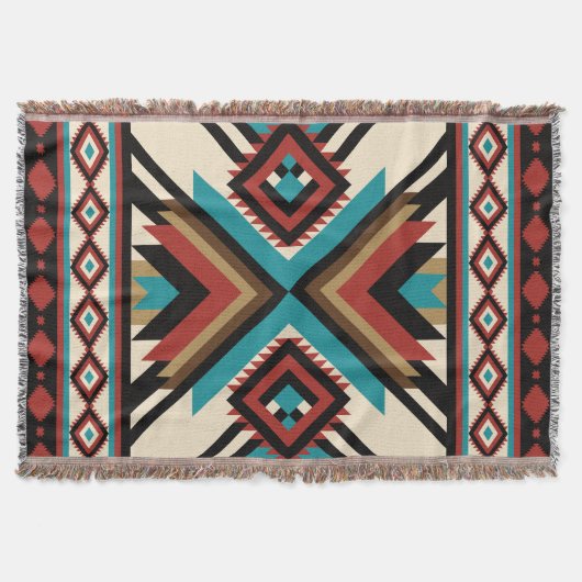 Boho Geometric Deken (Voorkant)