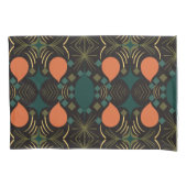 Boho Geometric Diamond Black Kussensloop (Voorkant)