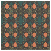 Boho Geometric Diamond Black Pattern Stof (Close Up)