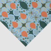Boho Geometric Diamond Blue Pattern Tissuepapier (Detail)