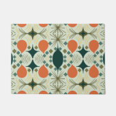 Boho Geometric Diamond Mint Pattern Deurmat (Voorkant)