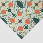 Boho Geometric Diamond Mint Pattern Tissuepapier (Detail)