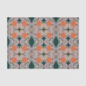 Boho Geometric Diamond Paars Pattern Tissuepapier (Voorkant)