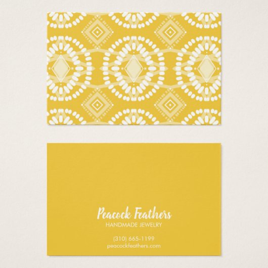 Boho Geometric Earring Ketting Jewelry Display Visitekaartje (Voorkant /achterkant)