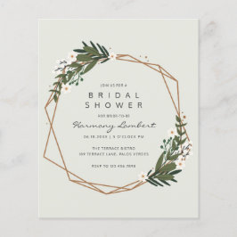 Boho Geometric Gold Greenery Budget Vrijgezellenfe