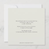 Boho Geometric Gold Greenery Reception only Kaart (Achterkant)