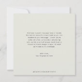 Boho Geometric Gold Greenery Wedding Elopement Aankondiging (Achterkant)