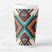 Boho Geometric Latte Mok (Voorkant)