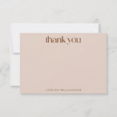 Boho Geometric Lines Terracotta Custom Shower Bedankkaart (Voorkant)