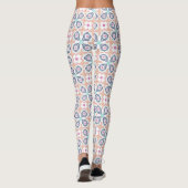 Boho Geometric Stitchwork Floral Seamless Leggings (Achterkant)