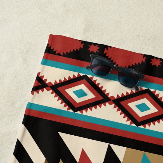 Boho Geometric Strandlaken (In situ)