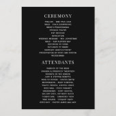 Boho Geometric Terrarium Floral Wedding Programmakaart (Achterkant)
