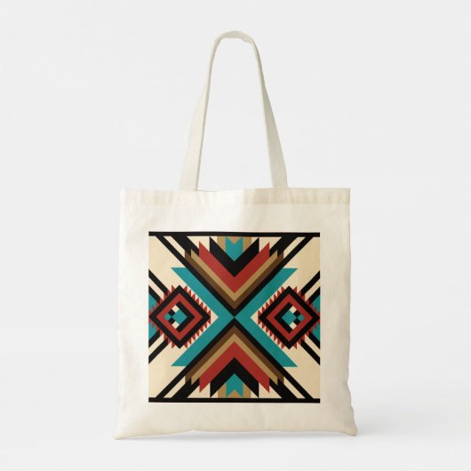 Boho Geometric Tote Bag (Achterkant)