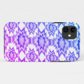 Boho Geometric Waterverf Pattern Blue Paars Case-Mate iPhone Case (Achterkant (horizontaal))