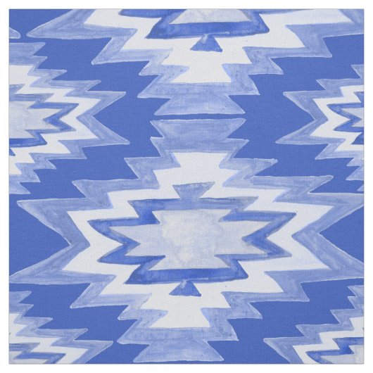 Boho Geometric Waterverf Pattern Stof (Swatch)