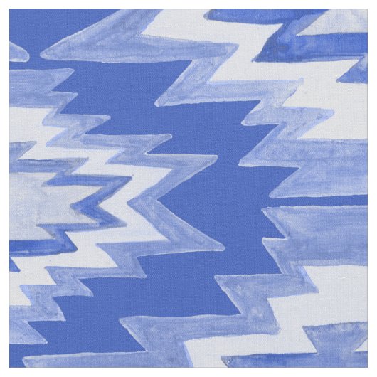 Boho Geometric Waterverf Pattern Stof (Close Up)
