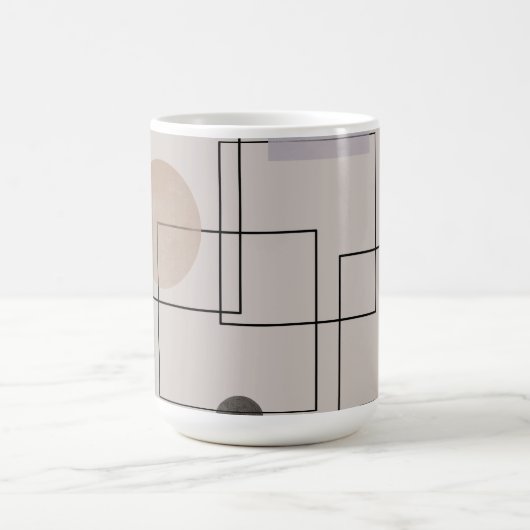 Boho Geometrie Morphing 15 oz Magische Mok (Midden)