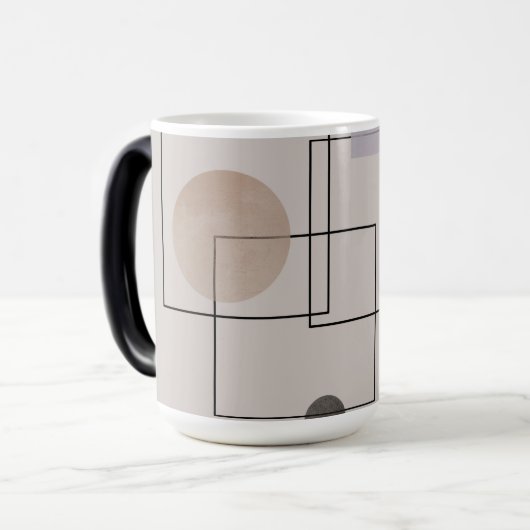 Boho Geometrie Morphing 15 oz Magische Mok (Voorkant links)