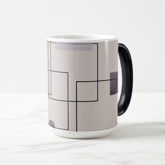 Boho Geometrie Morphing 15 oz Magische Mok (Voorkant rechts)