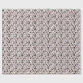 Boho geometrisch abstract patroon cadeaupapier (Vlak)