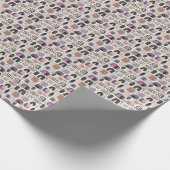 Boho geometrisch abstract patroon cadeaupapier (Hoek)