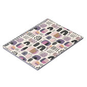 Boho Geometrisch Abstract Patroon Notitieboek (Linkerzijde)