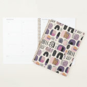 Boho Geometrisch Abstract Patroon Planner (Display)