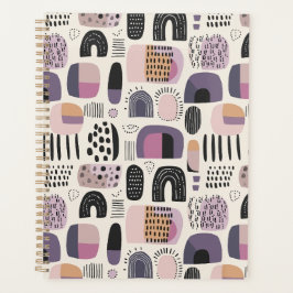 Boho Geometrisch Abstract Patroon Planner