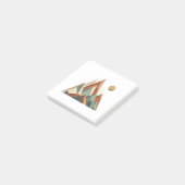 Boho Geometrisch Berglandschap | Minimalistische N Post-it® Notes (Schuin)