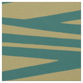 Boho geometrisch blauwgroen beige stof (Close Up)