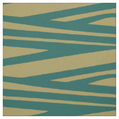 Boho geometrisch blauwgroen beige stof (Swatch)