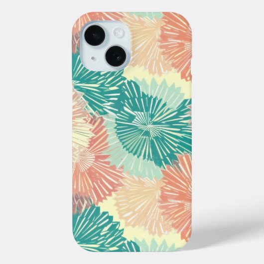 Boho Geometrisch Bloemen Naadloos Case-Mate iPhone Case (Achterkant)